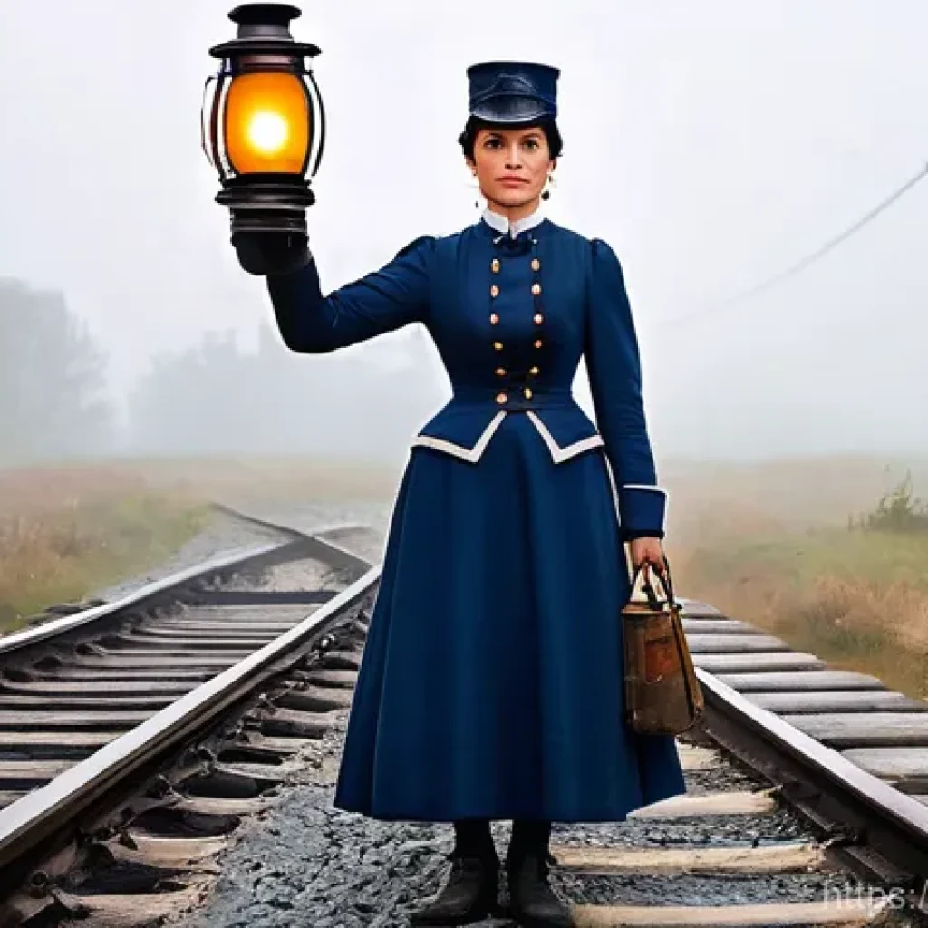 철도 신호 체계 발전 역사 - **Early French Railway Signaling (1840s-1850s):**
"A French railway signalman or signalwoman fro...