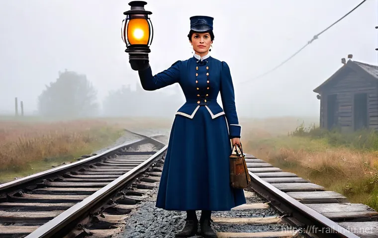 철도 신호 체계 발전 역사 - **Early French Railway Signaling (1840s-1850s):**
"A French railway signalman or signalwoman fro...