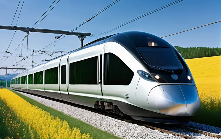 철도 관련 이론 정리 - **"Dynamic Shot of Advanced High-Speed Train Navigating Challenging Autumnal Conditions"**
    A sle...