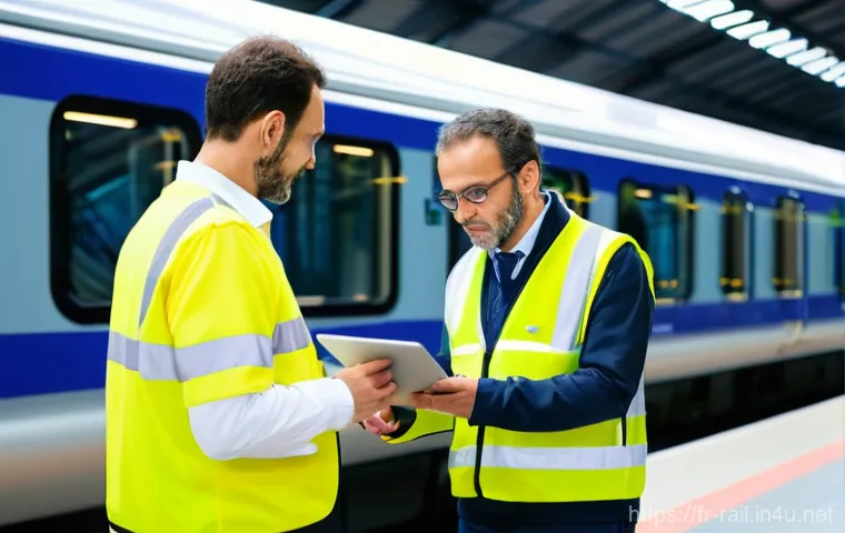 철도 실무 워크숍 후기 - **Prompt 2: IoT Sensors on a Modern French Train Undercarriage**
"A detailed, close-up shot focu... 철도 실무 워크숍 후기 - **Prompt 2: IoT Sensors on a Modern French Train Undercarriage**
"A detailed, close-up shot focu...