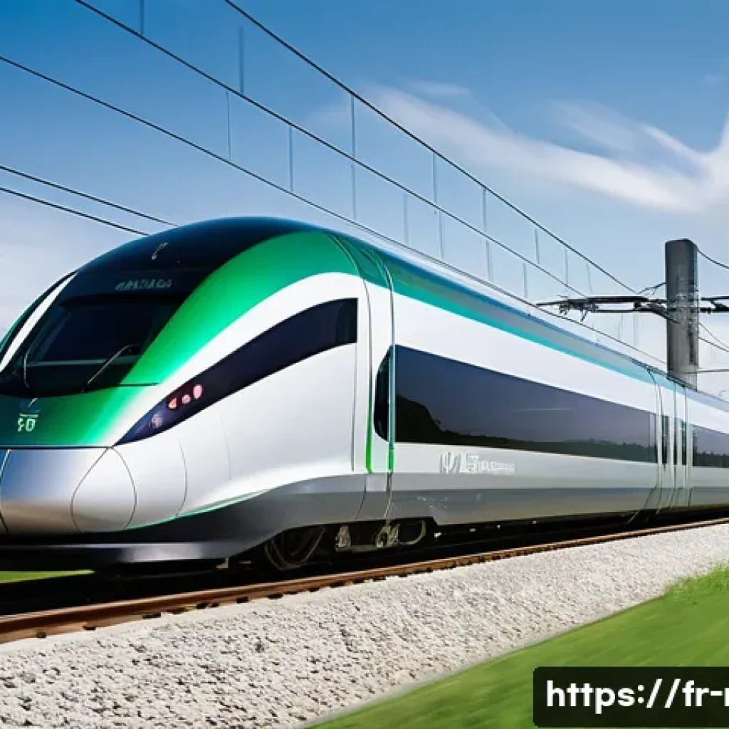 철도 차량 주행 데이터 분석 - The Intelligent Network's Pulse**
"A futuristic, sleek high-speed train (similar to a TGV) glides g...
