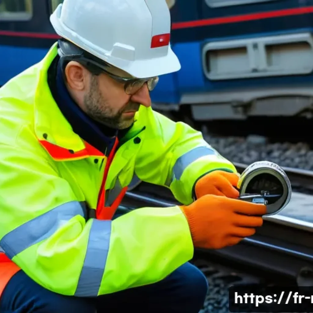 철도 실무 경험담 - Morning depot pre-shift, early winter morning at a French regional train depot platform. Photorealis...